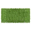 PARAWAN BALKONOWY PANEL ZIELONE LIŚCIE 300X150CM