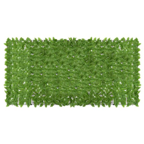 PARAWAN BALKONOWY PANEL ZIELONE LIŚCIE 300X150CM