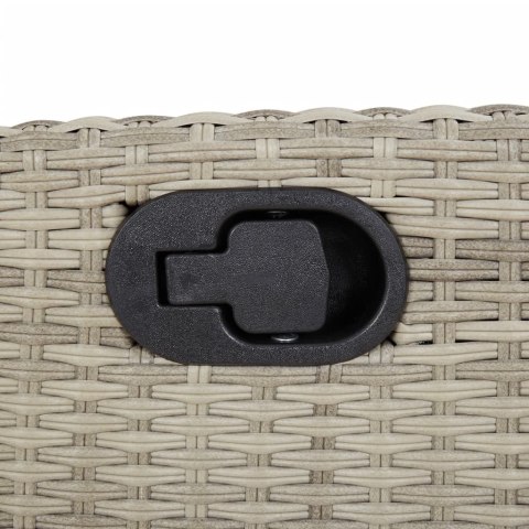 9-CZ. ZESTAW MEBLI OGRODOWYCH Z PODUSZKAMI JASNOSZARY