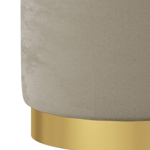 TABORET PUFA Z AKSAMITU ZE SCHOWKIEM CIEMNOSZARY