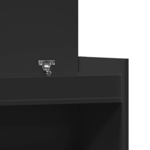 SZAFKA NA BUTY CZARNA 100,5X28X100CM