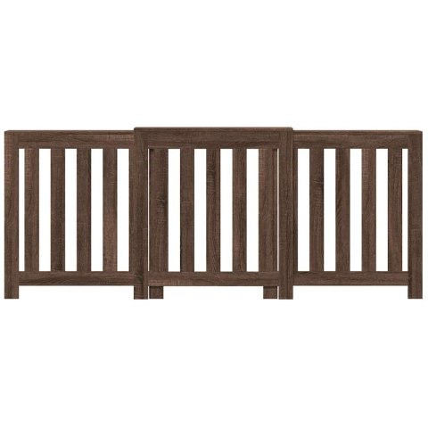 OSŁONA NA GRZEJNIK KALORYFER GRZEJNIKA KALORYFERA BRĄZOWY DĄB 205X21,5X83,5 CM