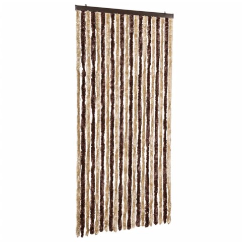 ZASŁONA PRZECIWKO OWADOM BEŻ I JASNY BRĄZ 90X200CM SZENIL