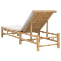 LEŻAK Z PODUSZKAMI 55X199X30CM BAMBUS