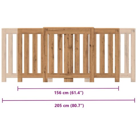 OSŁONA NA KALORYFER GRZEJNIK DĄB ARTISAN 205X21,5X83,5CM