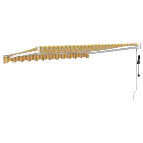 ZWIJANA MARKIZA AUTOMATYCZNA ŻÓŁTO-BIAŁA 3,5X2,5M