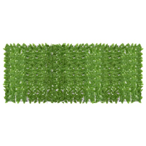 PARAWAN BALKONOWY PANEL ZIELONE LIŚCIE 400X150CM