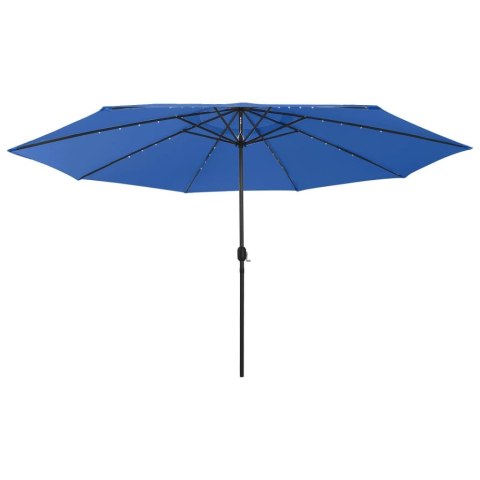 PARASOL OGRODOWY Z LED 400CM NIEBIESKI