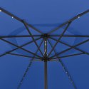 PARASOL OGRODOWY Z LED 400CM NIEBIESKI