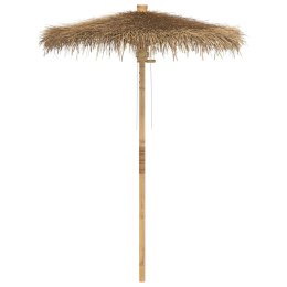 PARASOL TIKI Z BALDACHIMEM Z LIŚCI BANANOWCA 150CM BAMBUS
