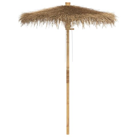 PARASOL TIKI Z BALDACHIMEM Z LIŚCI BANANOWCA 150CM BAMBUS
