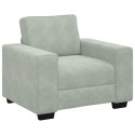 SOFA FOTEL JASNOSZARY 60CM AKSAMIT
