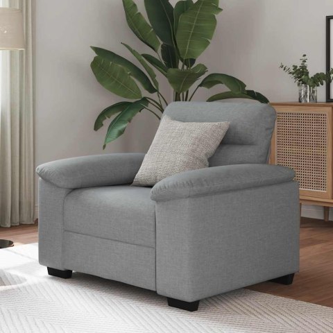 SOFA FOTEL JASNOSZARY 60CM TKANINA