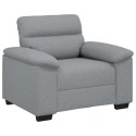 SOFA FOTEL JASNOSZARY 60CM TKANINA