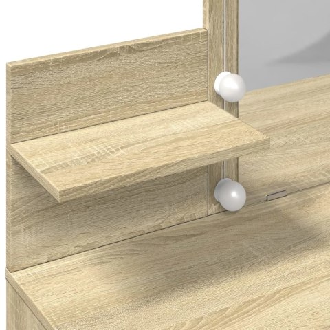 TOALETKA Z OŚWIETLENIEM LED DĄB SONOMA 100X40X130CM