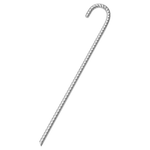 ŚLEDZIE DO NAMIOTU 12 SZT 41,5CM Ø12MM STAL GALWANIZOWANA