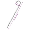 ŚLEDZIE DO NAMIOTU 12 SZT 41,5CM Ø12MM STAL GALWANIZOWANA