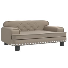 SOFA DLA DZIECI CAPPUCCINO 70X45X30CM SZTUCZNA SKÓRA