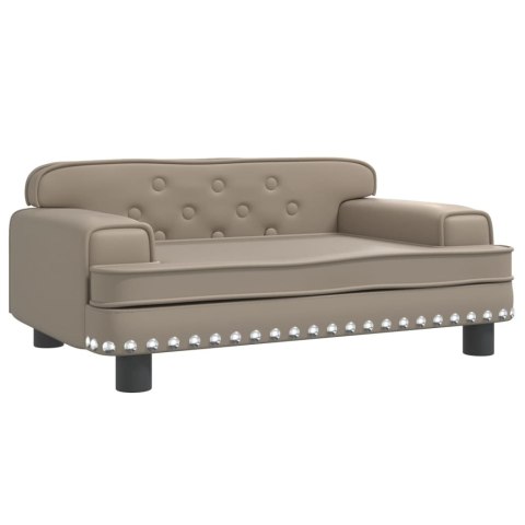 SOFA DLA DZIECI CAPPUCCINO 70X45X30CM SZTUCZNA SKÓRA
