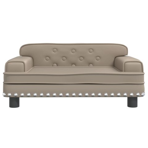 SOFA DLA DZIECI CAPPUCCINO 70X45X30CM SZTUCZNA SKÓRA