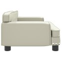 SOFA DLA DZIECI KREMOWA 70X45X30CM SZTUCZNA SKÓRA