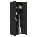 WYSOKA SZAFKA CZARNA 70X42,5X185CM