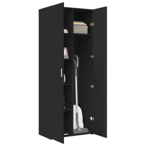 WYSOKA SZAFKA CZARNA 70X42,5X185CM