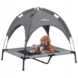 LEGOWISKO LEŻANKA DLA PSA DO 45KG Z BALDACHIMEM OCHRONA PRZED SŁOŃCEM