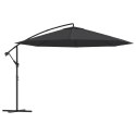 PARASOL WISZĄCY Z ALUMINIOWYM SŁUPKIEM 350CM CZARNY