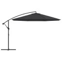 PARASOL WISZĄCY Z ALUMINIOWYM SŁUPKIEM 350CM CZARNY