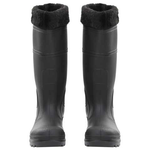 KALOSZE Z WYJMOWANYM OCIEPLENIEM CZARNE ROZMIAR 40