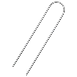 KOŁKI GRUNTOWE W KSZTAŁCIE LITERY U 50 SZT. 15X3,5CM STAL