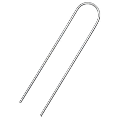 KOŁKI GRUNTOWE W KSZTAŁCIE LITERY U 50 SZT. 15X3,5CM STAL