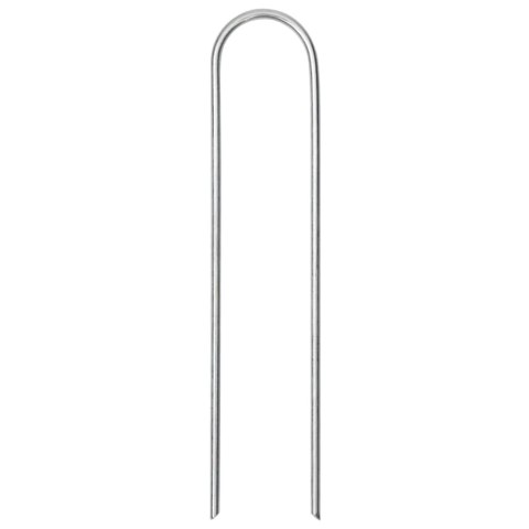 KOŁKI GRUNTOWE W KSZTAŁCIE LITERY U 50 SZT. 15X3,5CM STAL