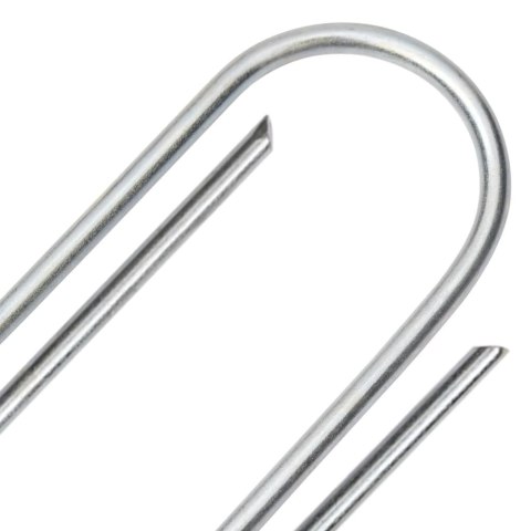 KOŁKI GRUNTOWE W KSZTAŁCIE LITERY U 50 SZT. 15X3,5CM STAL