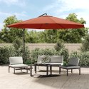 PARASOL WISZĄCY Z ALUMINIOWYM SŁUPKIEM 350CM TERAKOTOWY