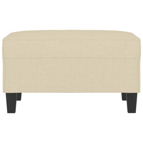 PODNÓŻEK KREMOWY 70X55X41CM TAPICEROWANY TKANINĄ