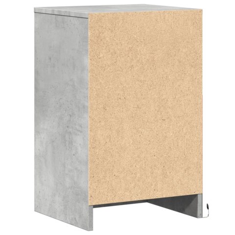 SZAFKA NOCNA Z LED SZAROŚĆ BETONU