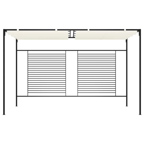 ALTANA OGRODOWA ZE ZWIJANYM DACHEM 3X4X2,3M KREMOWA