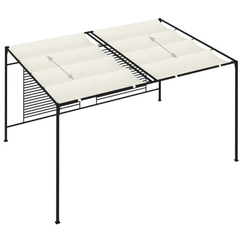 ALTANA OGRODOWA ZE ZWIJANYM DACHEM 3X4X2,3M KREMOWA