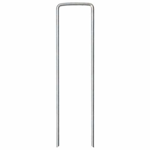 KOŁKI GRUNTOWE W KSZTAŁCIE LITERY U 50 SZT. 15X3,5CM STAL