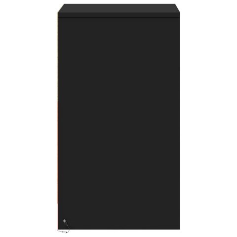 SZAFKA NOCNA Z LED CZARNA 38X34X61CM