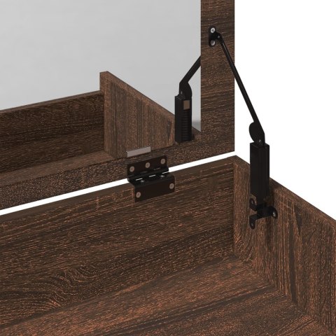 TOALETKA ZE STOŁKIEM BRĄZOWY DĄB 60X40X113,5CM