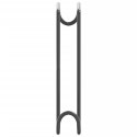 WIESZAKI NA OGŁOWIE 3 SZT. CZARNE STALOWE