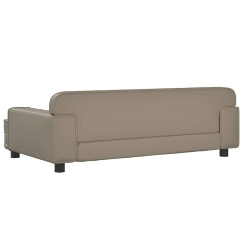 SOFA DLA DZIECI CAPPUCCINO 90X53X30CM SZTUCZNA SKÓRA