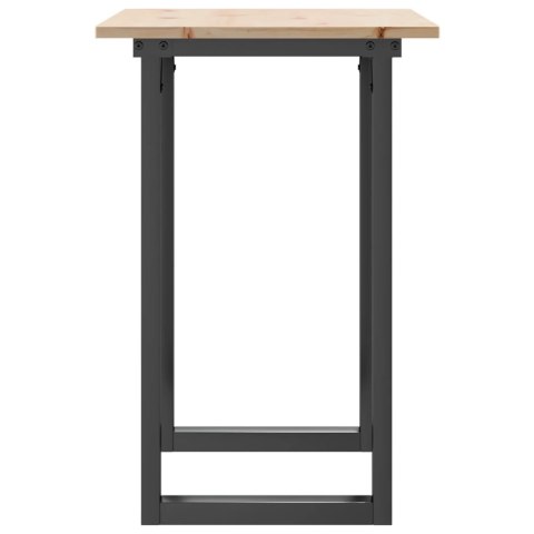 STÓŁ JADALNIANY Z CZWOROKĄTNYMI NOGAMI 80X50X75CM