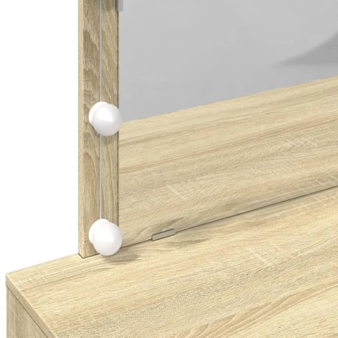 TOALETKA Z OŚWIETLENIEM LED DĄB SONOMA 100X40X120CM