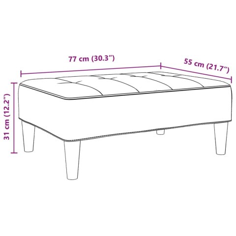 PODNÓŻEK CIEMNOSZARY 77X55X31CM AKSAMIT