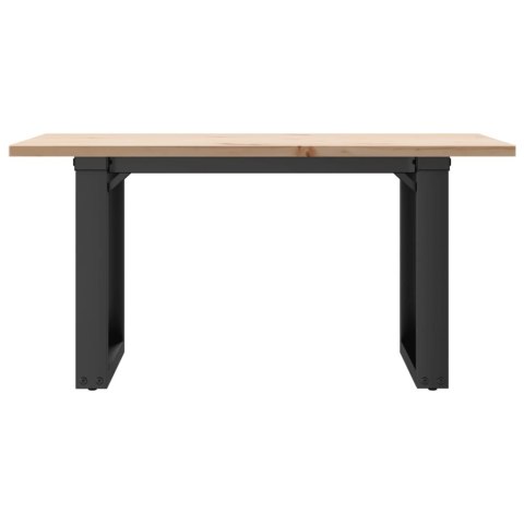 STOLIK KAWOWY Z CZWOROKĄTNYMI NOGAMI 80X50X40CM