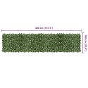 PARAWAN BALKONOWY PANEL CIEMNOZIELONE LIŚCIE 400X100CM